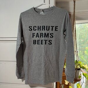 SCHRUTE’S FARMS BEETS Grey Unisex Longsleeve